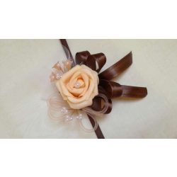 Csuklódísz csoki-barack-fehér 