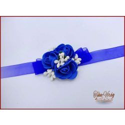 Csuklódísz királykék-fehér 