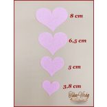 Filc szívvek 10db/csomag