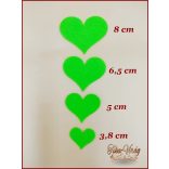 Filc szívvek 10db/csomag