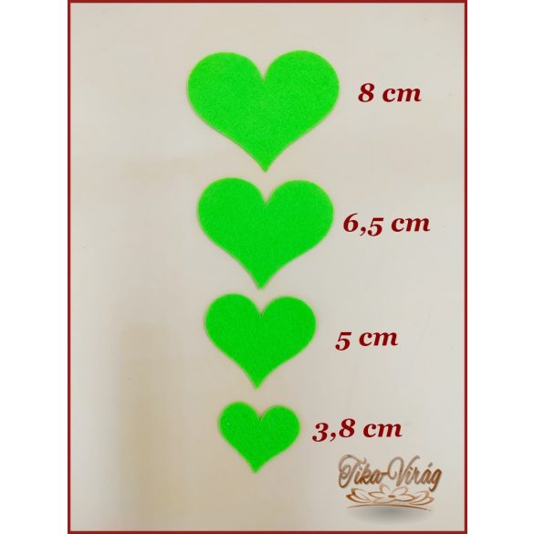 Filc szívvek 10db/csomag