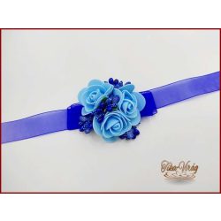 Csuklódísz világos kék-királykék 