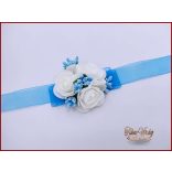 Csuklódísz világos kék-fehér-türkiz 