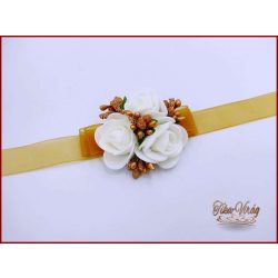 Csuklódísz fehér-arany 