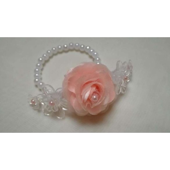 Csuklódísz barack-fehér 