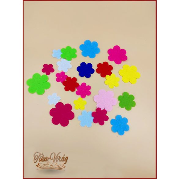 Filc virágforma 10db/csomag