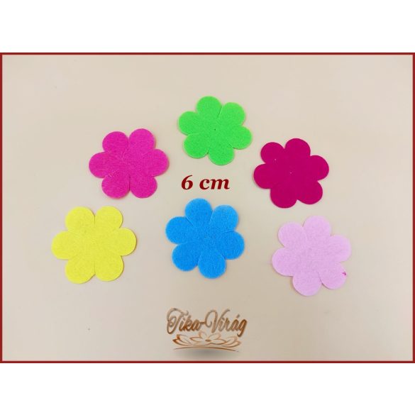 Filc virágforma 10db/csomag