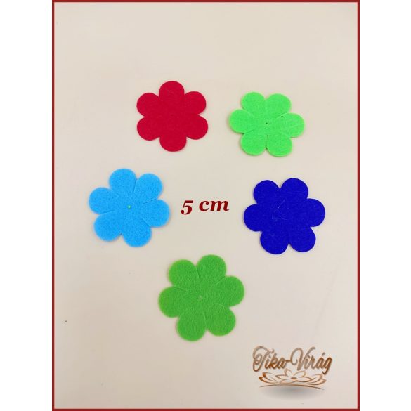 Filc virágforma 10db/csomag