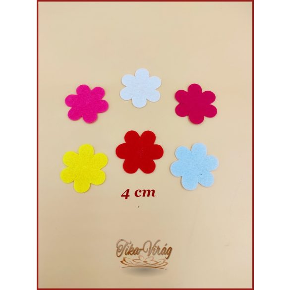 Filc virágforma 10db/csomag