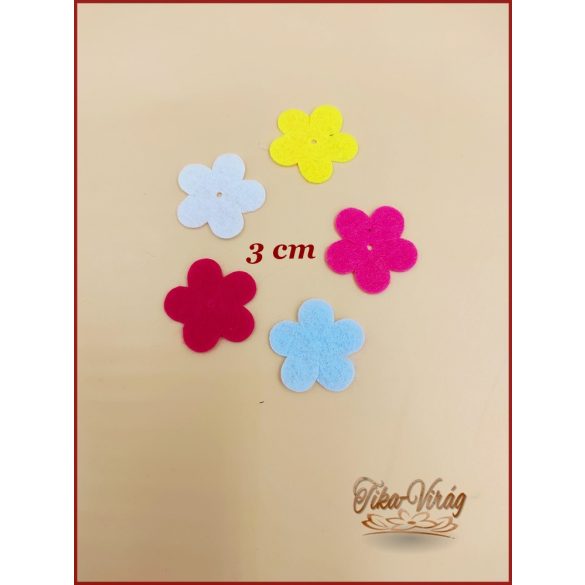 Filc virágforma 10db/csomag
