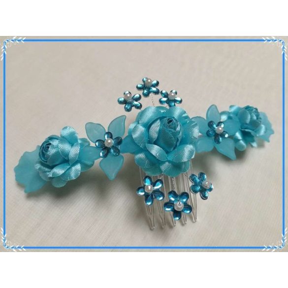 Türkizkék fejdísz 