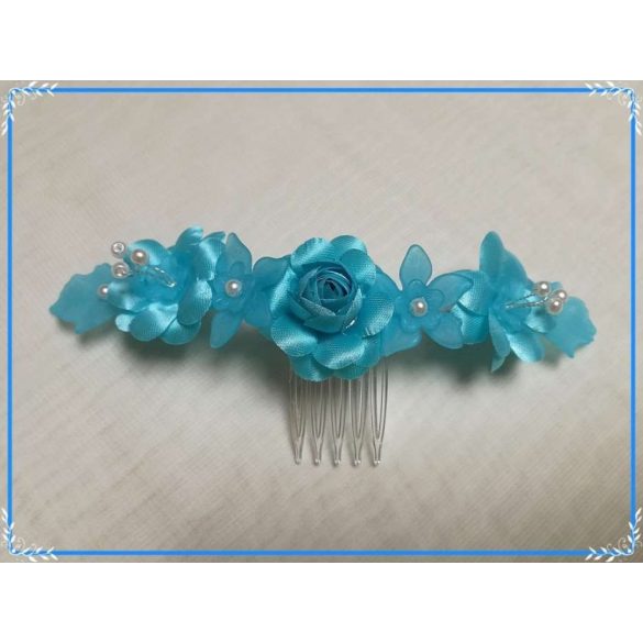 Türkizkék fejdísz 