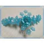 Türkizkék fejdísz 