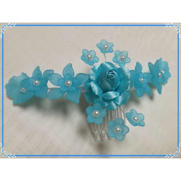 Türkizkék fejdísz 