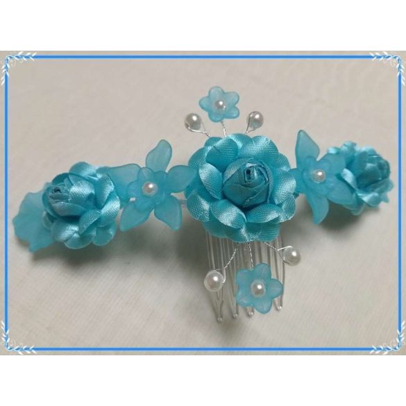 Türkizkék fejdísz 