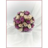 Lila-pasztell örök-csokor 24 szálas 