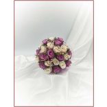 Lila-pasztell örök-csokor 24 szálas 