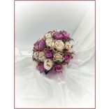 Lila-pasztell örök-csokor 24 szálas 