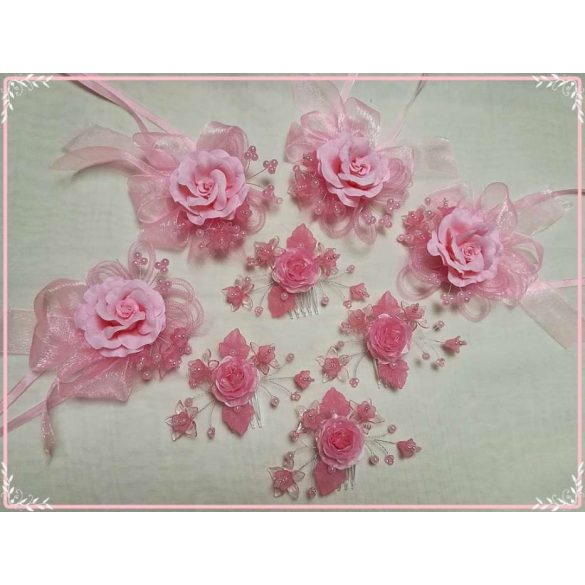 Csuklódísz rózsaszín 