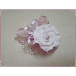 Csuklódísz Mályva-fehér 