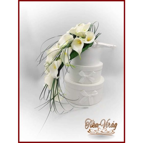 18 szál Fehér Kálás örö-csokor 