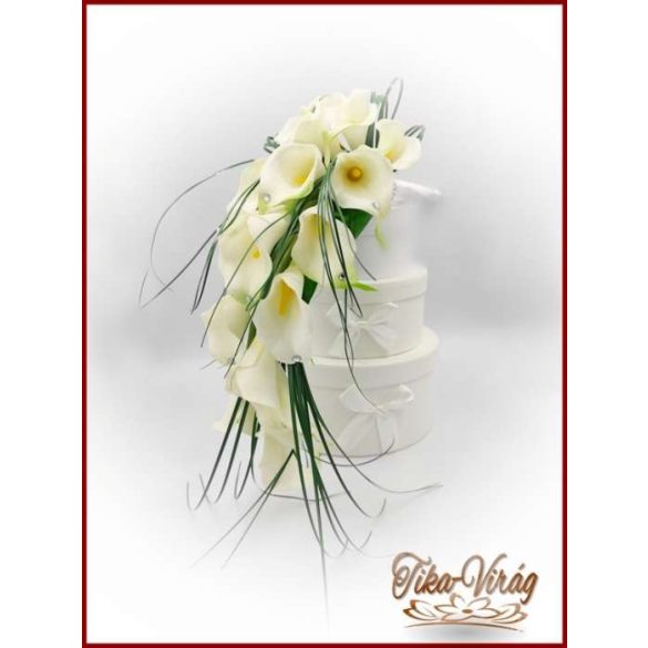 18 szál Fehér Kálás örö-csokor 