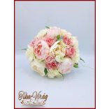 VINTAGE RÓZSASZÍN Peóniás Örök-csokor 