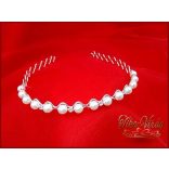 HAJRÁF FEHÉR GYÖNGYÖS-STRASSZKÖVEKKEL 203432.