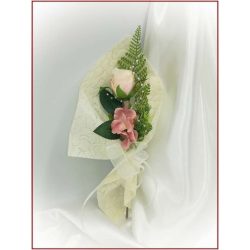 Mályvás-pasztell szülő-köszöntő örök-csokor 