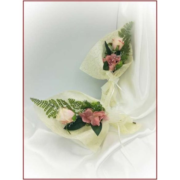 Mályvás-pasztell szülő-köszöntő örök-csokor 