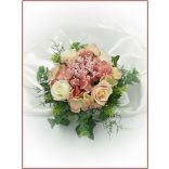 Mályvás-pasztell asztaldísz 