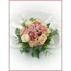 Mályvás-pasztell asztaldísz 