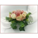 Mályvás-pasztell asztaldísz 