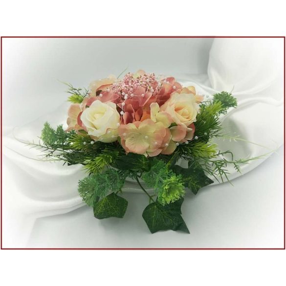 Mályvás-pasztell asztaldísz 