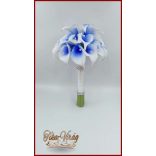 30 virágos White-Blue, Kék-fehér kálás örök-csokor 