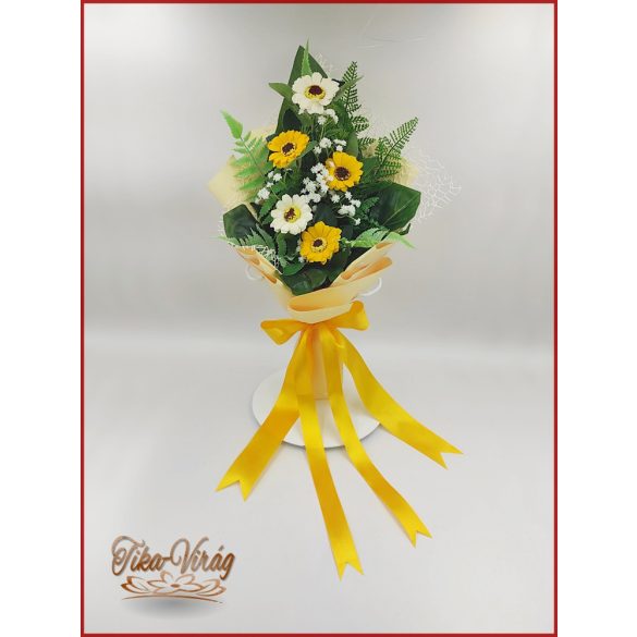 Gerberás szappanvirág csokor 5 virágos