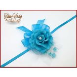 Csuklódísz Türkiz-fehér