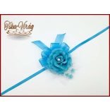 Csuklódísz Türkiz-fehér