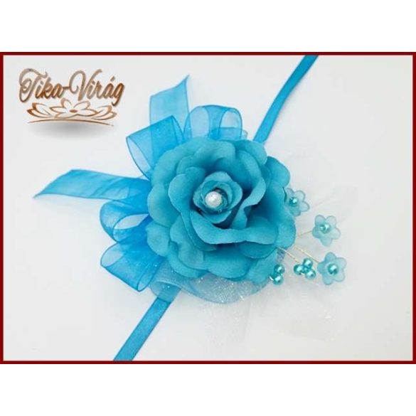 Csuklódísz Türkiz-fehér