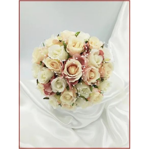 Mályvás-pasztell 24 szálas Örök-csokor 