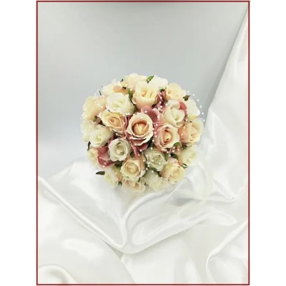 Mályvás-pasztell 24 szálas Örök-csokor 