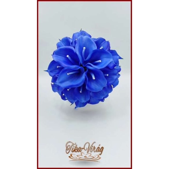 30 virágos Király-kék kálás örök-csokor 