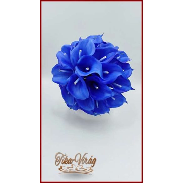 30 virágos Király-kék kálás örök-csokor 