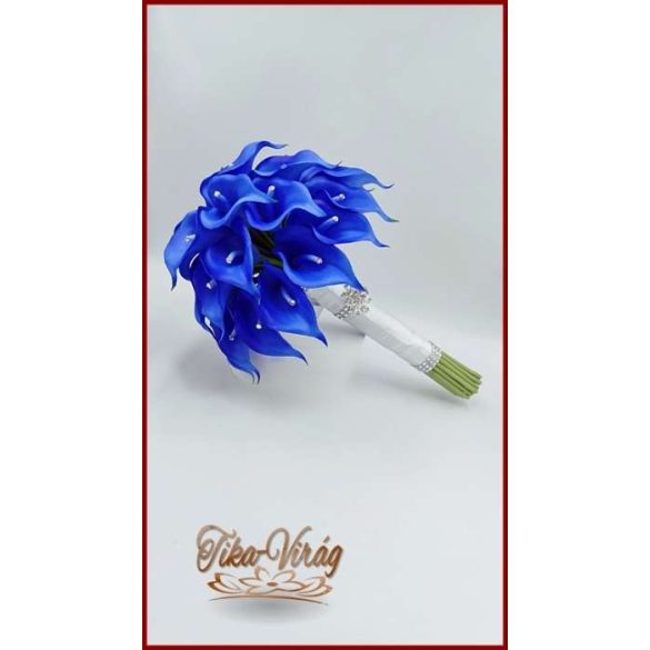 30 virágos Király-kék kálás örök-csokor 