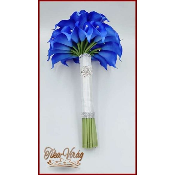 30 virágos Király-kék kálás örök-csokor 