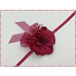 Csuklódísz Bordó Orchideás 