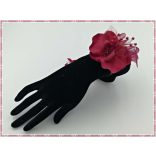 Csuklódísz Bordó Orchideás 