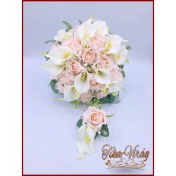   PÚDER-RÓZSASZÍN RÓZSÁS-FEHÉR KÁLÁS ÖRÖK-CSOKOR+KITŰZŐ 