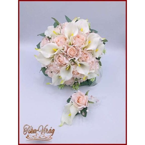 PÚDER-RÓZSASZÍN RÓZSÁS-FEHÉR KÁLÁS ÖRÖK-CSOKOR+KITŰZŐ 