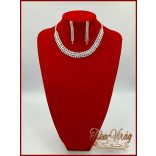 Nyakék-szett cirkónia kövekkel 214024.